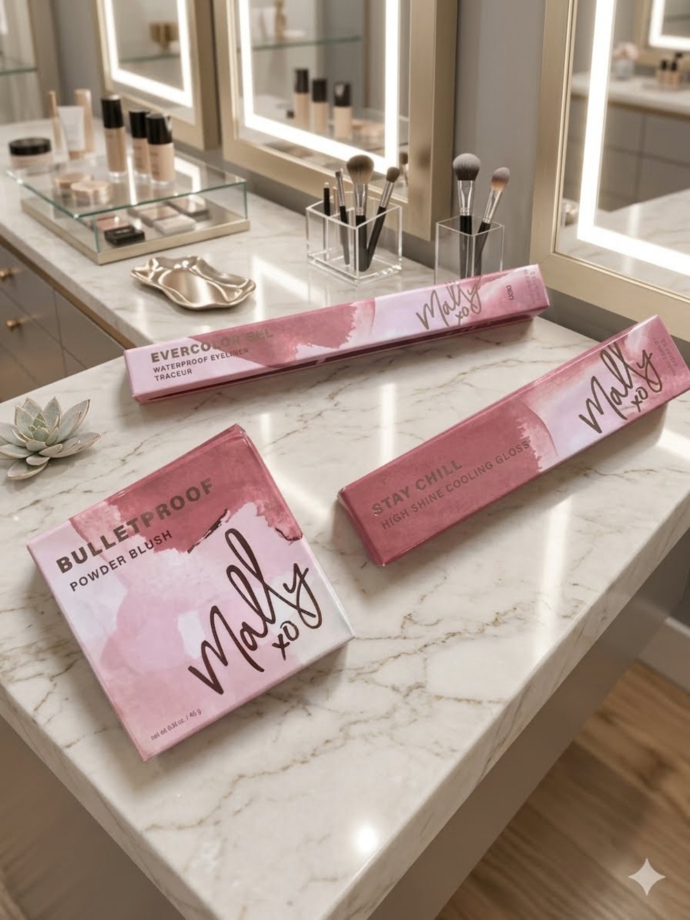 Mally Beauty  Trio - Blush,Gloss,Eyeliner